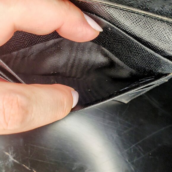 Prada Compact Bifold Wallet - Black Nylon w/ Triangle Prada Logo - Picture 13 of 16